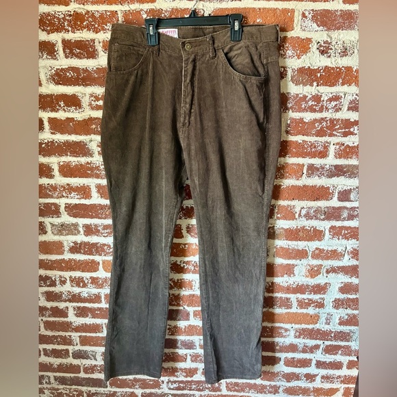 Y2K Graffiti Chocolate Brown Corduroys - Picture 4 of 6